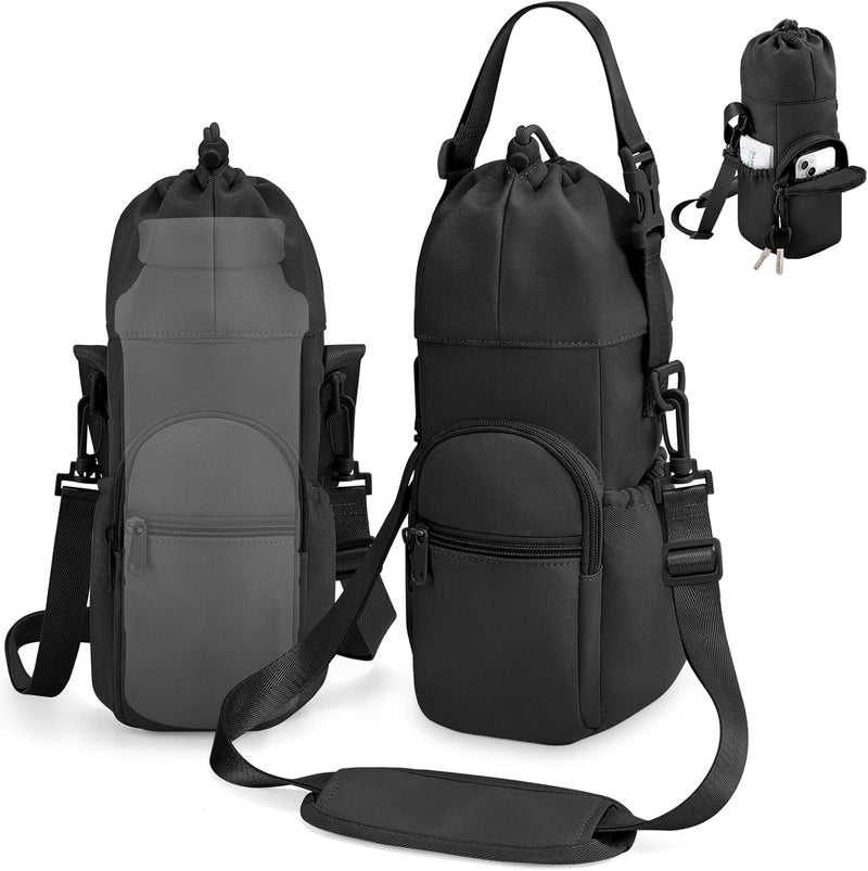 HavenMinds Portable Travel Bag for Breast Milk Cooler, Fits Milk Cooler & Portable BreastMilk Chiller, Leakproof,Insulated & Scratch-Resistant Bottle Carrier with Shoulder Strap & Extra Storage，Black - Image 1